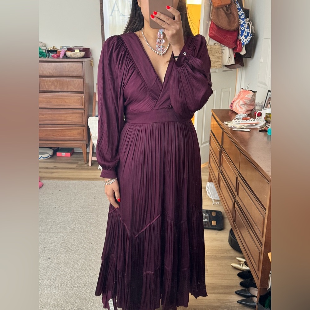 Anthropologie purple dress